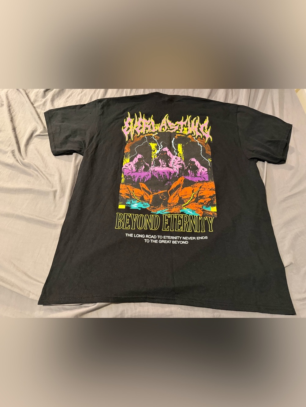 Beyond Eternity Graphic Black Short Sleeve Tee